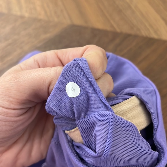 Sold🚫LULULEMON Ribbed Purple/Violet  Racerback Tank Size 4 - Picture 3 of 4